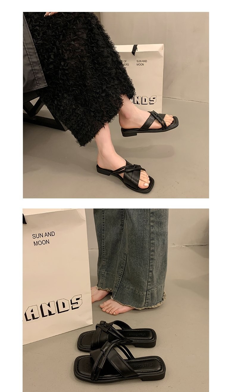 여성 여름 슬리퍼 여성뮬슬리퍼형샌들