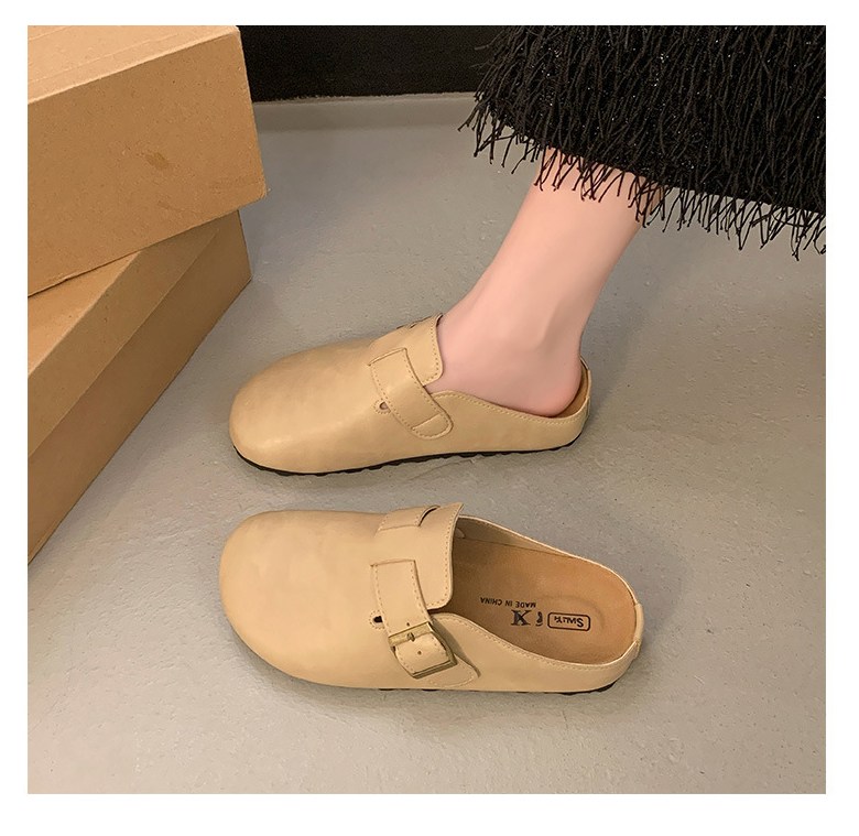 여성 발편한 뮬 여성뮬슬리퍼형샌들