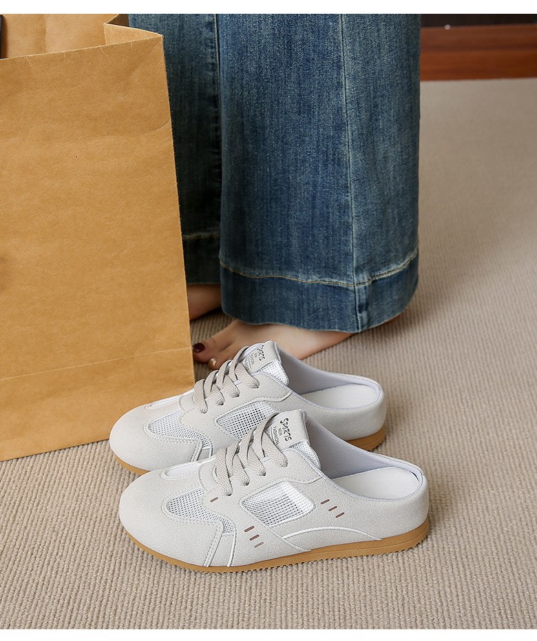 여성 통기성 뮬 여성뮬슬리퍼형샌들