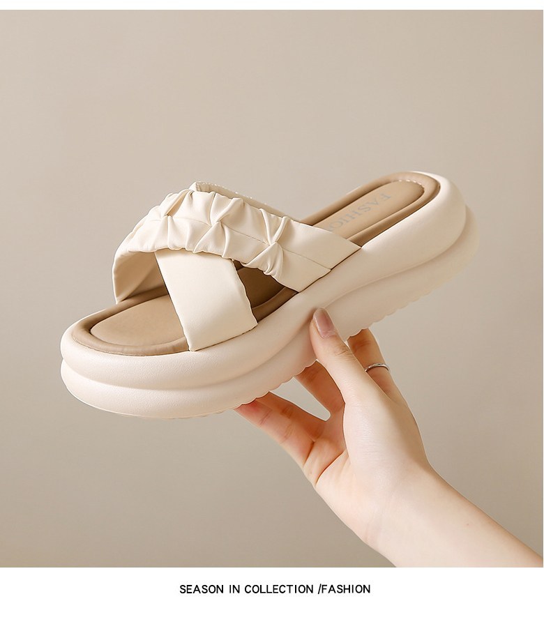 여성 빈티지 발편한 여성뮬슬리퍼형샌들