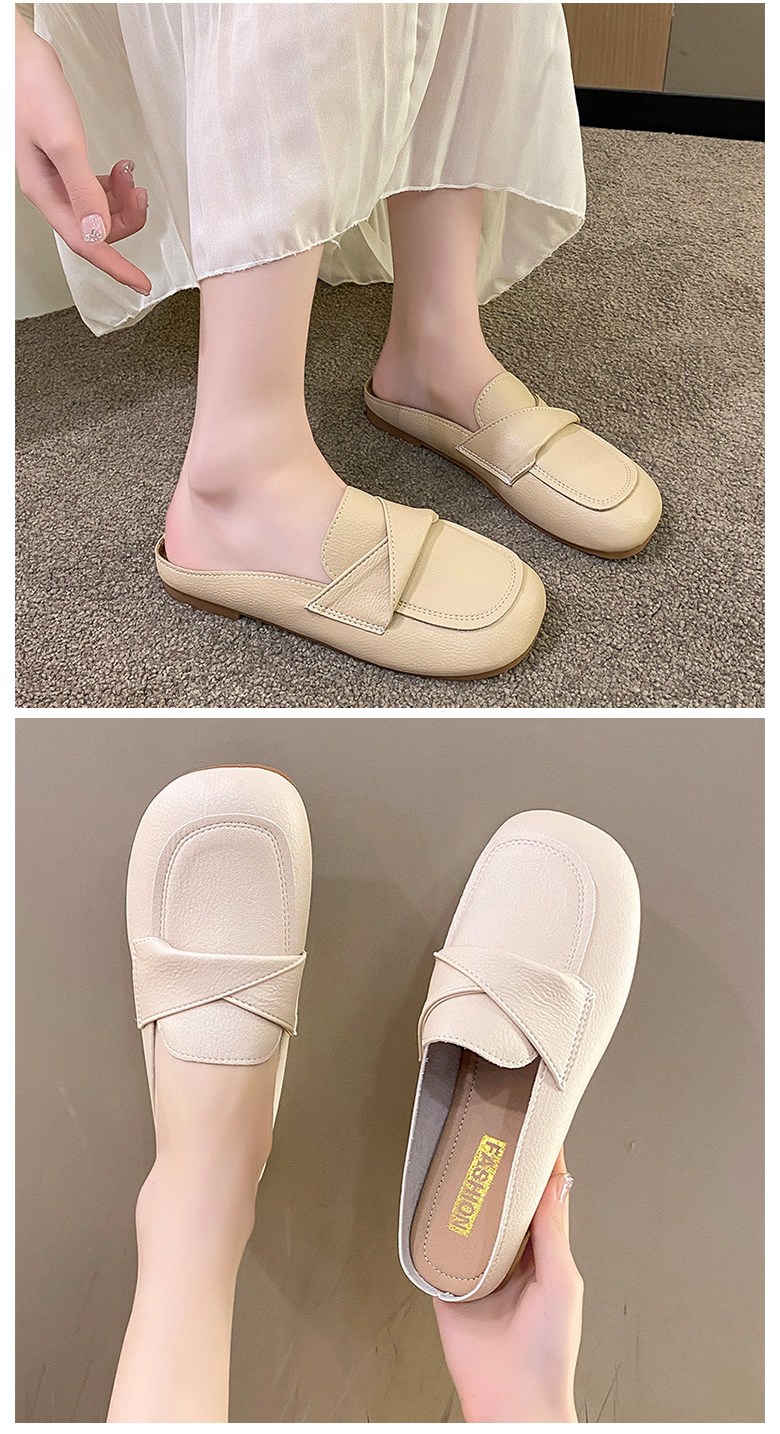 여성 발편한 뮬 여성뮬슬리퍼형샌들