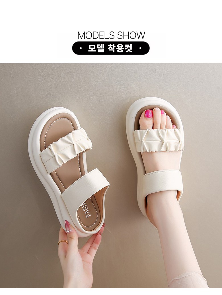 여성 발편한 샌들 여성뮬슬리퍼형샌들