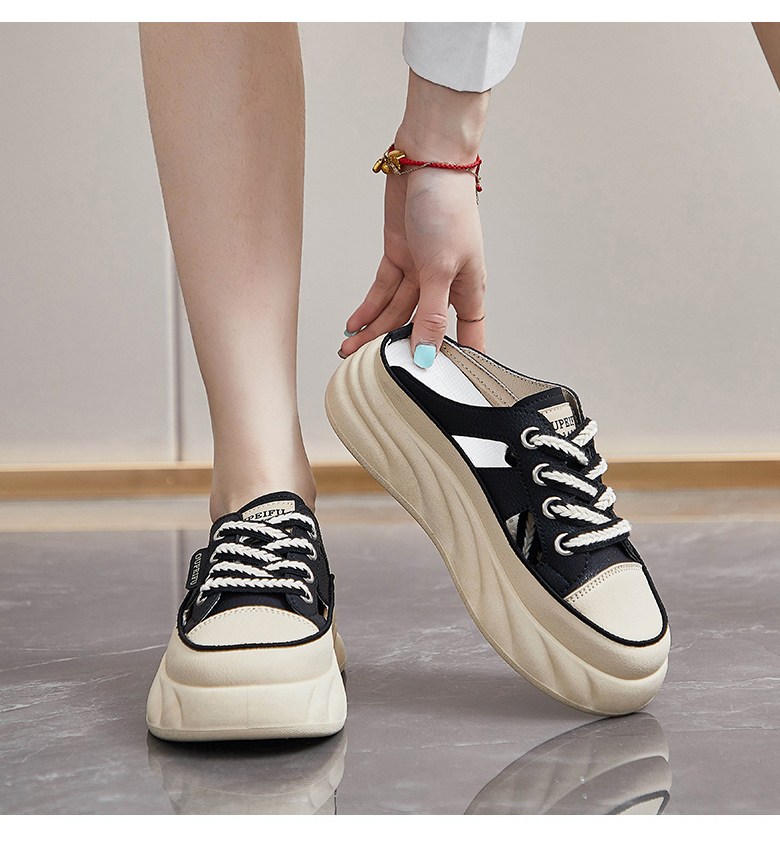 여성 발편한 뮬 여성뮬슬리퍼형샌들