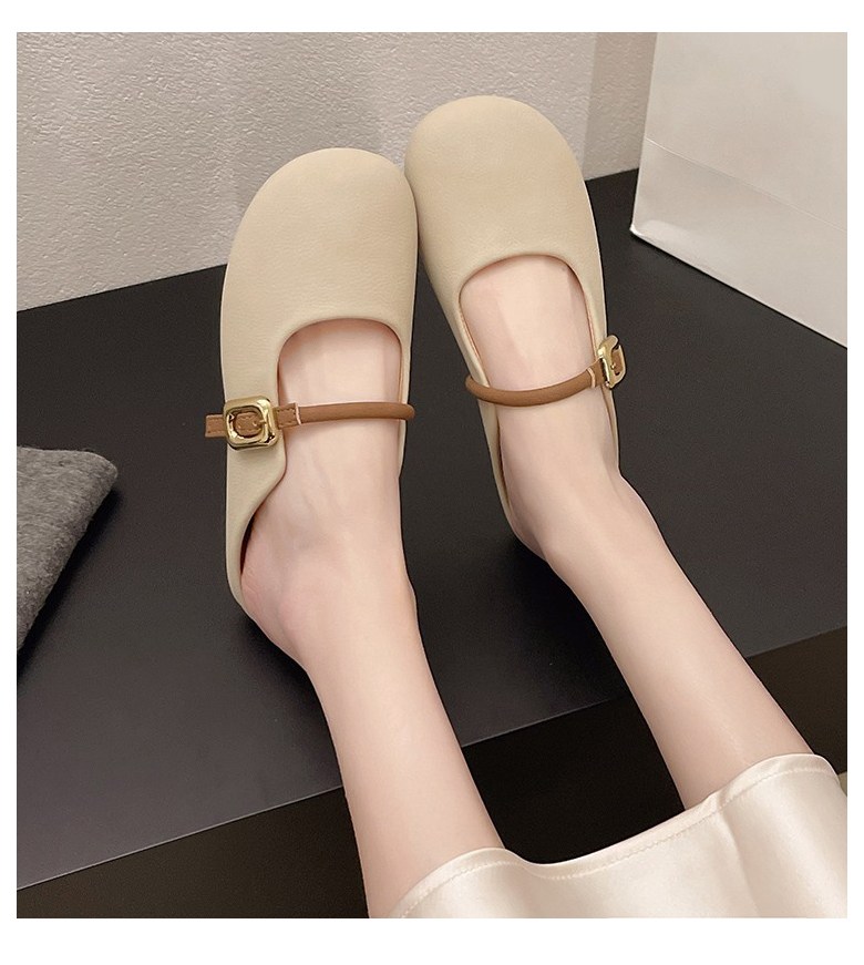 여성 귀여운 메리제인 여성뮬슬리퍼형샌들