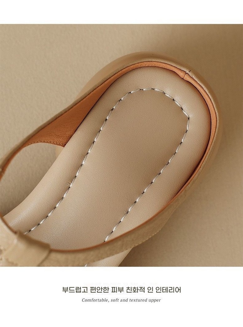 여성 여름 샌들 여성뮬슬리퍼형샌들