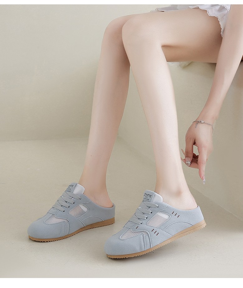 여성 통기성 뮬 여성뮬슬리퍼형샌들