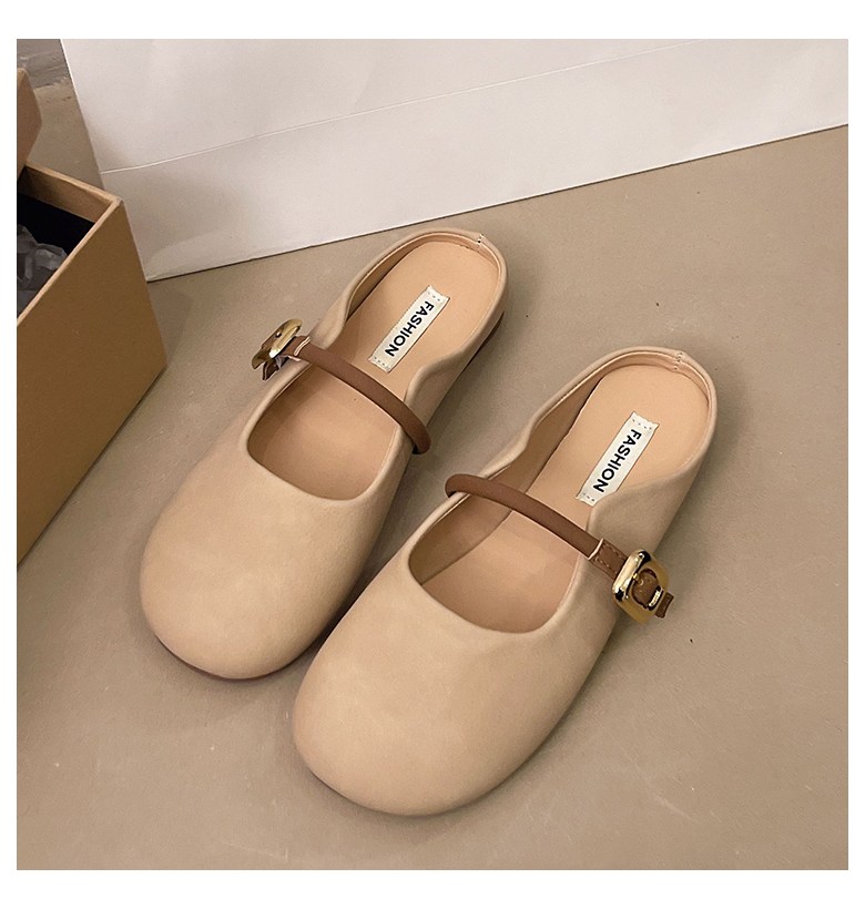 여성 귀여운 메리제인 여성뮬슬리퍼형샌들