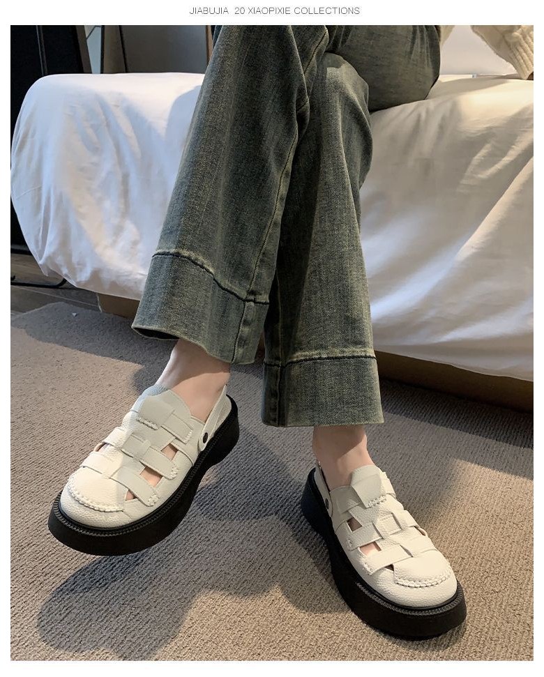 여성 키높이 여름샌들 여성뮬슬리퍼형샌들