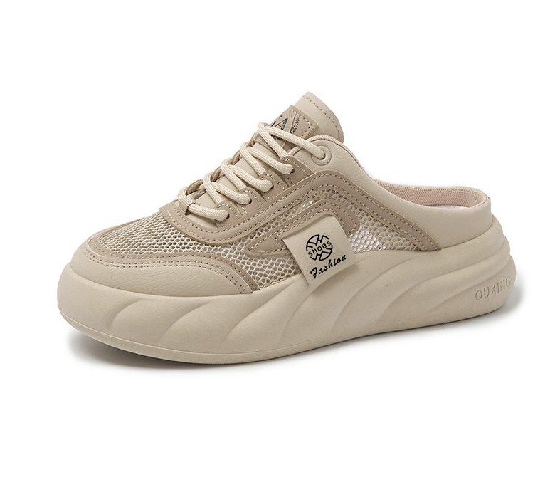 여성 볼넓은 통굽 여성뮬슬리퍼형샌들