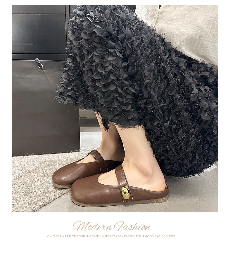 여성 발편한 뮬 여성뮬슬리퍼형샌들