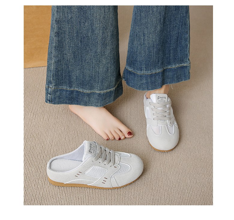 여성 통기성 뮬 여성뮬슬리퍼형샌들