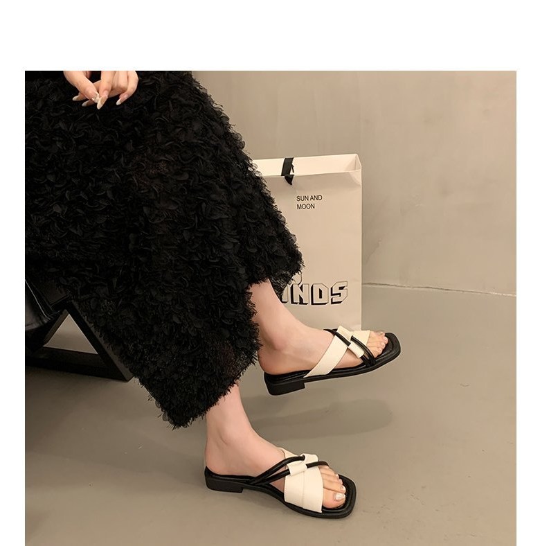 여성 여름 슬리퍼 여성뮬슬리퍼형샌들