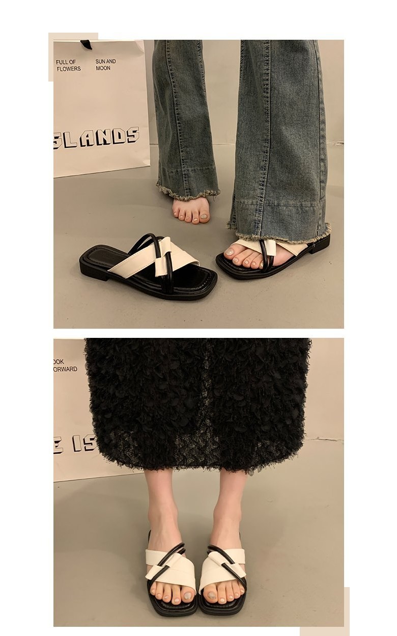 여성 여름 슬리퍼 여성뮬슬리퍼형샌들