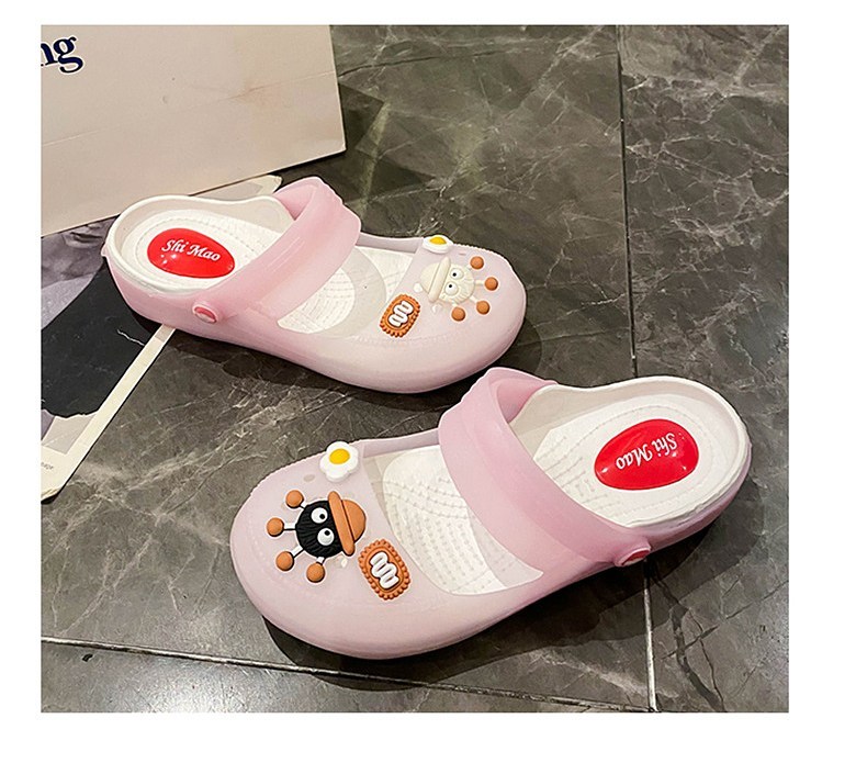 여성 발편한 캐릭터 여성뮬슬리퍼형샌들