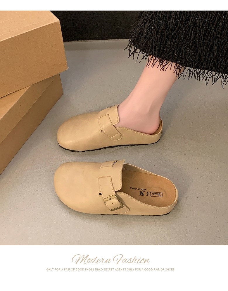 여성 발편한 뮬 여성뮬슬리퍼형샌들