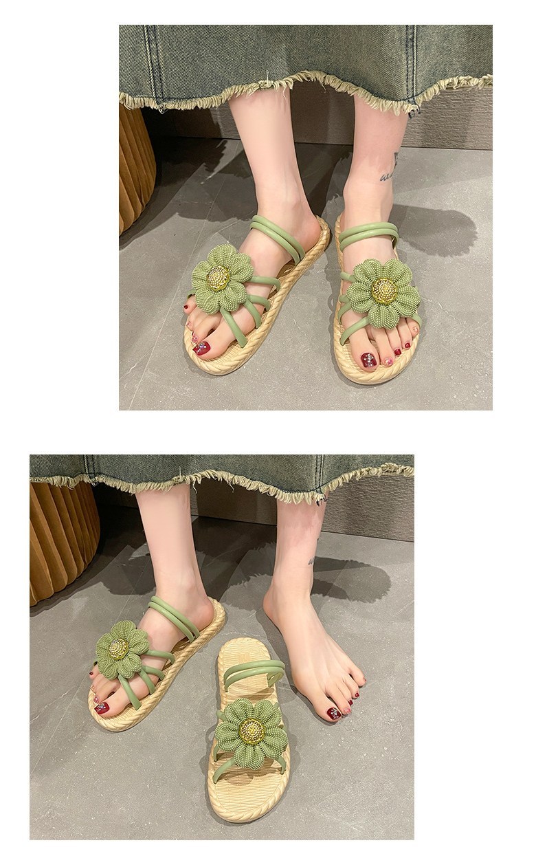 여성여름샌들 발편한샌들 외출 여성뮬슬리퍼형샌들