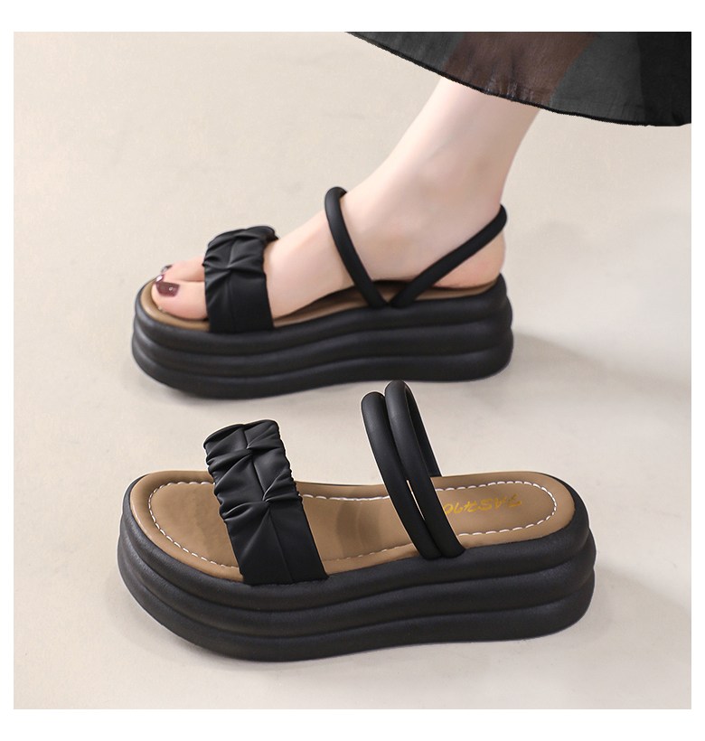 여성 발편한 샌들 여성뮬슬리퍼형샌들