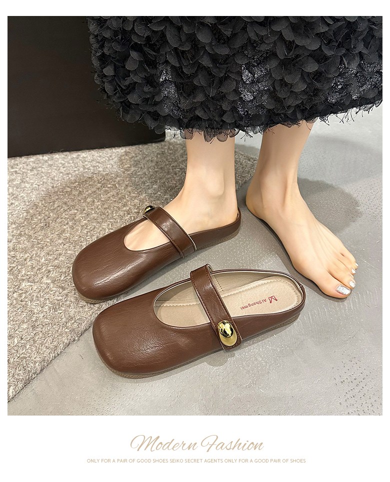 여성 발편한 뮬 여성뮬슬리퍼형샌들