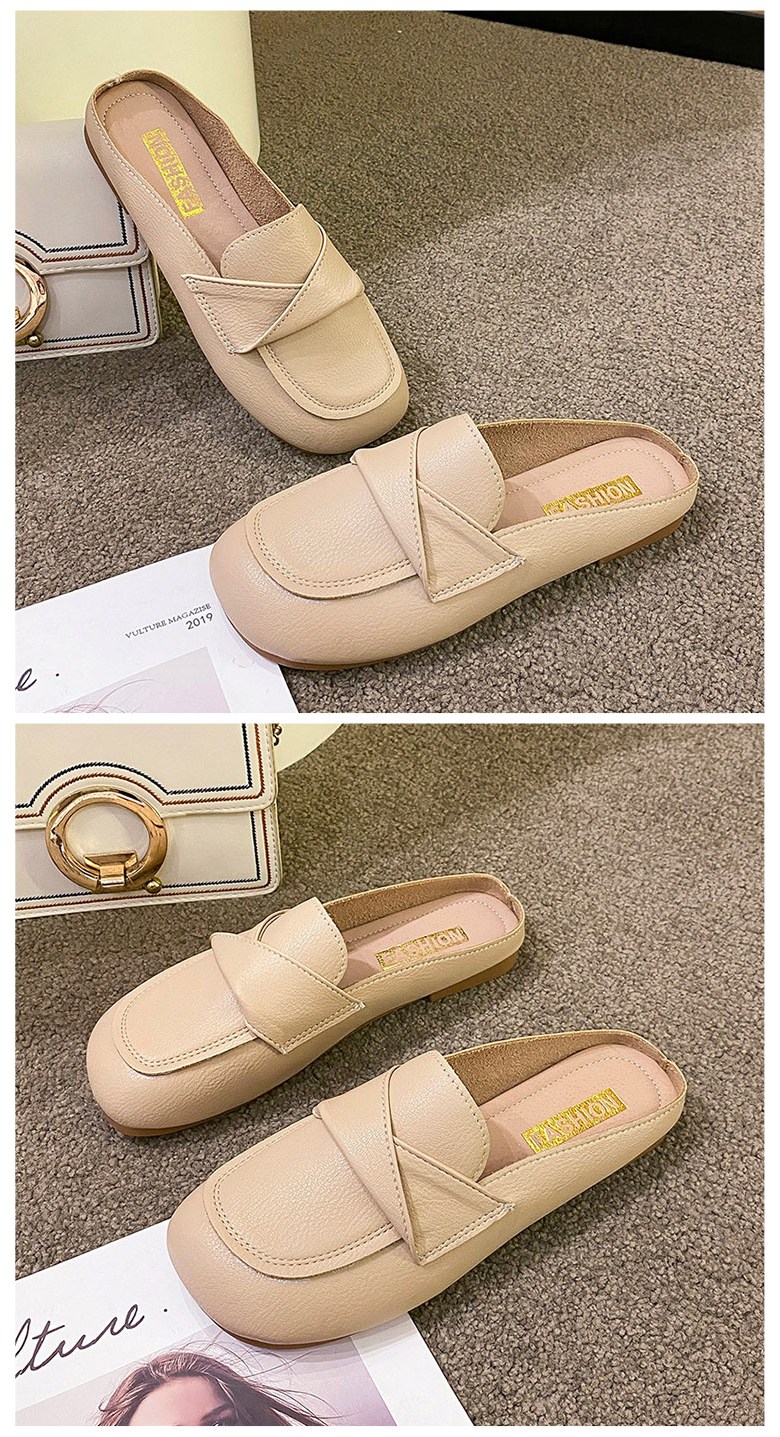 여성 발편한 뮬 여성뮬슬리퍼형샌들