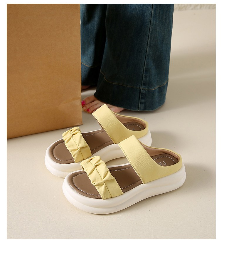 여성 발편한 샌들 여성뮬슬리퍼형샌들