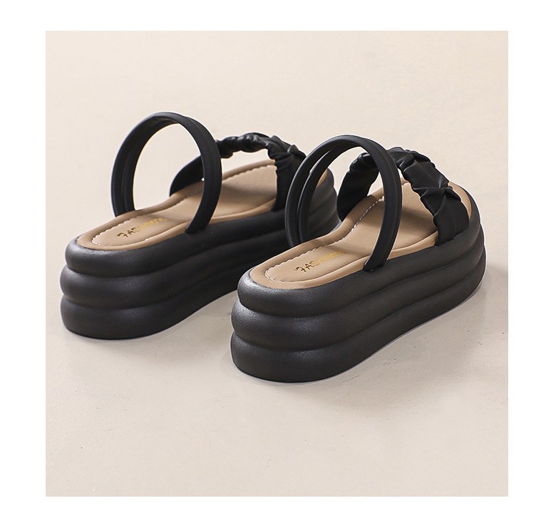 여성 발편한 샌들 여성뮬슬리퍼형샌들