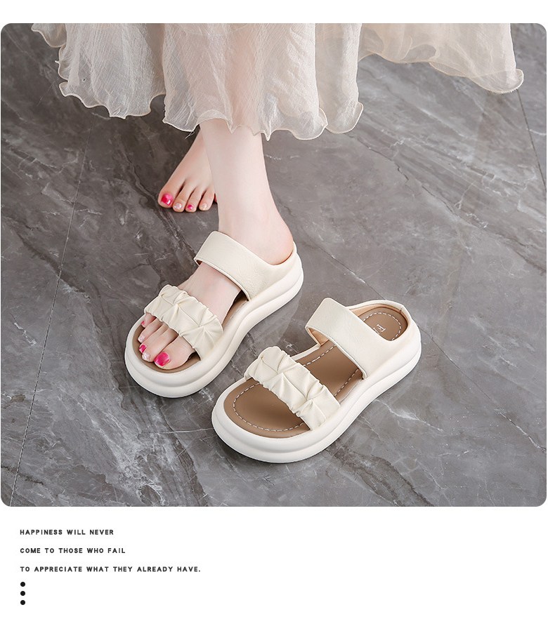 여성 발편한 샌들 여성뮬슬리퍼형샌들