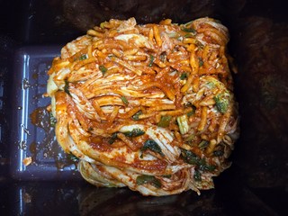 아삭한 도미솔 포기김치 5kg 사용감 참고 사진, 김치 단면