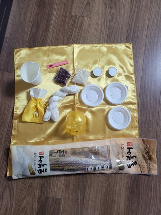 새차고사 자동차 고사 세트 상차림 예시 이미지