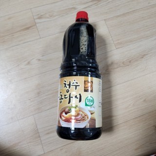 청수식품 우동다시 소스 용기 이미지