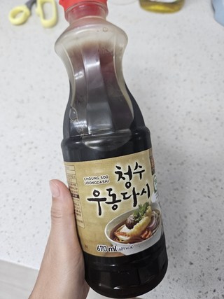 청수식품 우동다시 소스로 만든 우동 요리 이미지