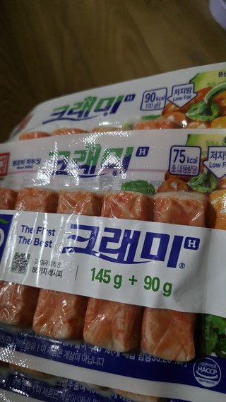 한성기업 크래미H 맛살 145g + 90g 세트, 235g, 2세트 사용감 참고 사진 1-2