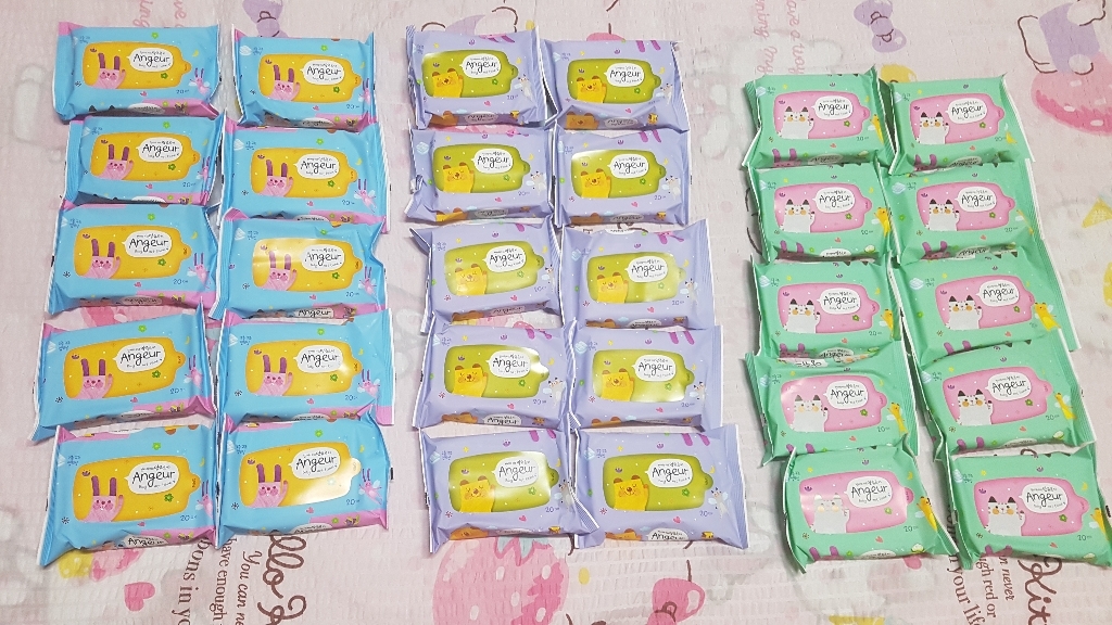 앙쥬르 45 물티슈 휴대용 랜덤 발송 이미지 4