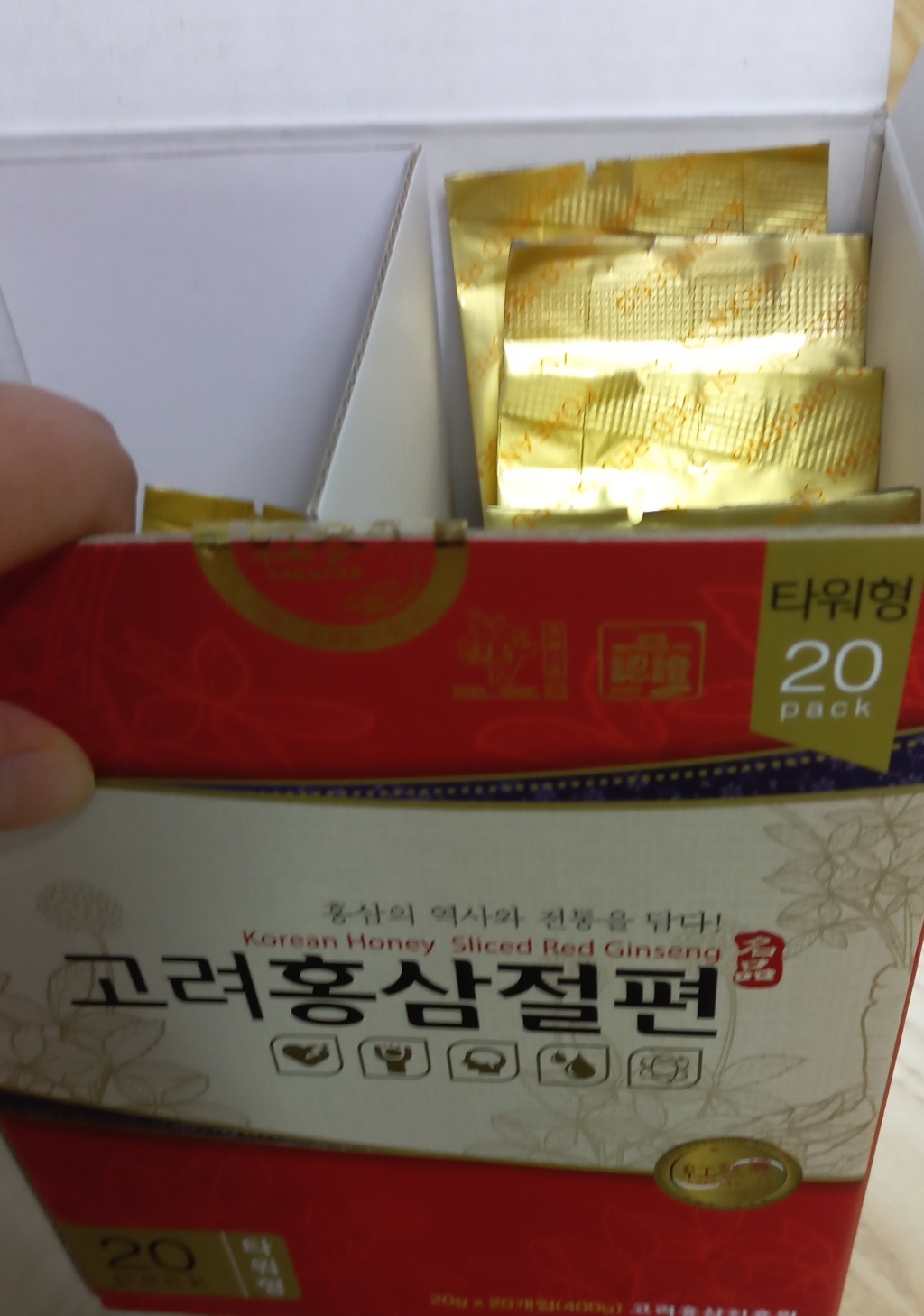 고려홍삼진흥원 고려홍삼절편 타워형 + 쇼핑백 400g, 2박스 맛있게 먹은 솔직 후기 - 상품 이미지 3