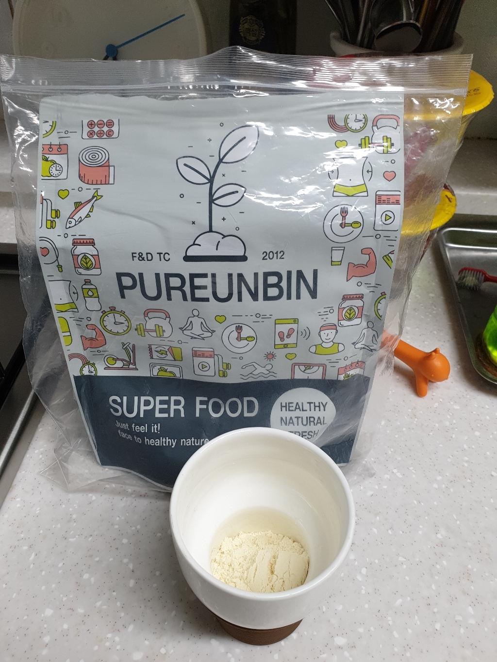 푸른빈 WPI 분리유청단백질 분말 가루 500g, 1개 운동러 솔직 후기 | 실사용 리뷰 - 상품 이미지 2