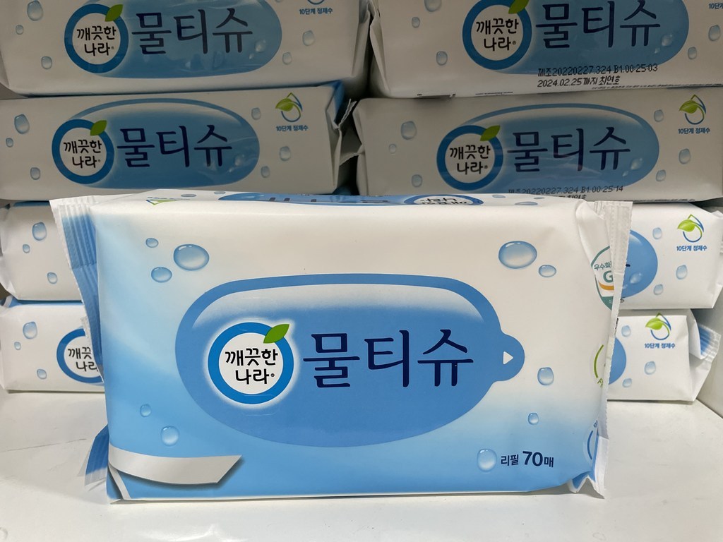 깨끗한나라 블루 페퍼민트 휴대용 물티슈 리필 10매 10팩 10개입, 1... 실사용 후기 | 효과 있을까? - 상품 이미지 2