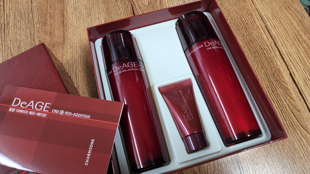 참존 디에이지 레드 애디션 프리미엄 2종세트 (토너140ml+에멀전140... 솔직 후기 | 피부 타입별 분석 - 상품 이미지 3