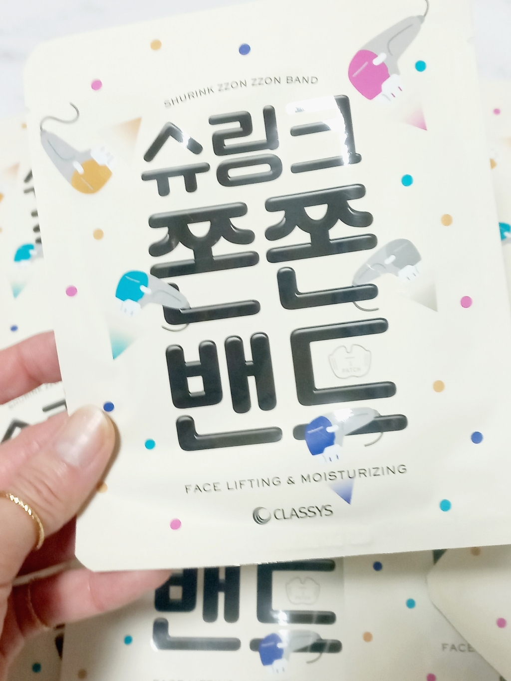 슈링크 쫀쫀밴드 1박스 10매 피부탄력 리프팅밴드 우체국택배 5시당일출고 솔직 후기 | 실사용자 리뷰 분석 - 상품 이미지 4