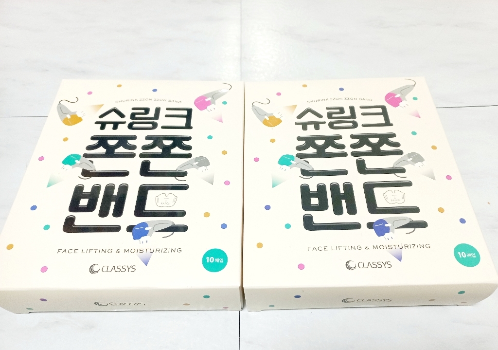 슈링크 쫀쫀밴드 1박스 10매 피부탄력 리프팅밴드 우체국택배 5시당일출고 이미지 4