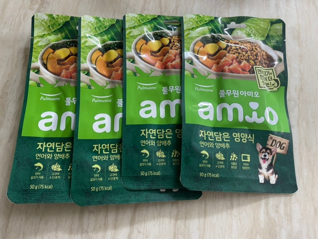 풀무원아미오 전연령 강아지 자연담은 삼계탕 습식사료 이미지 3