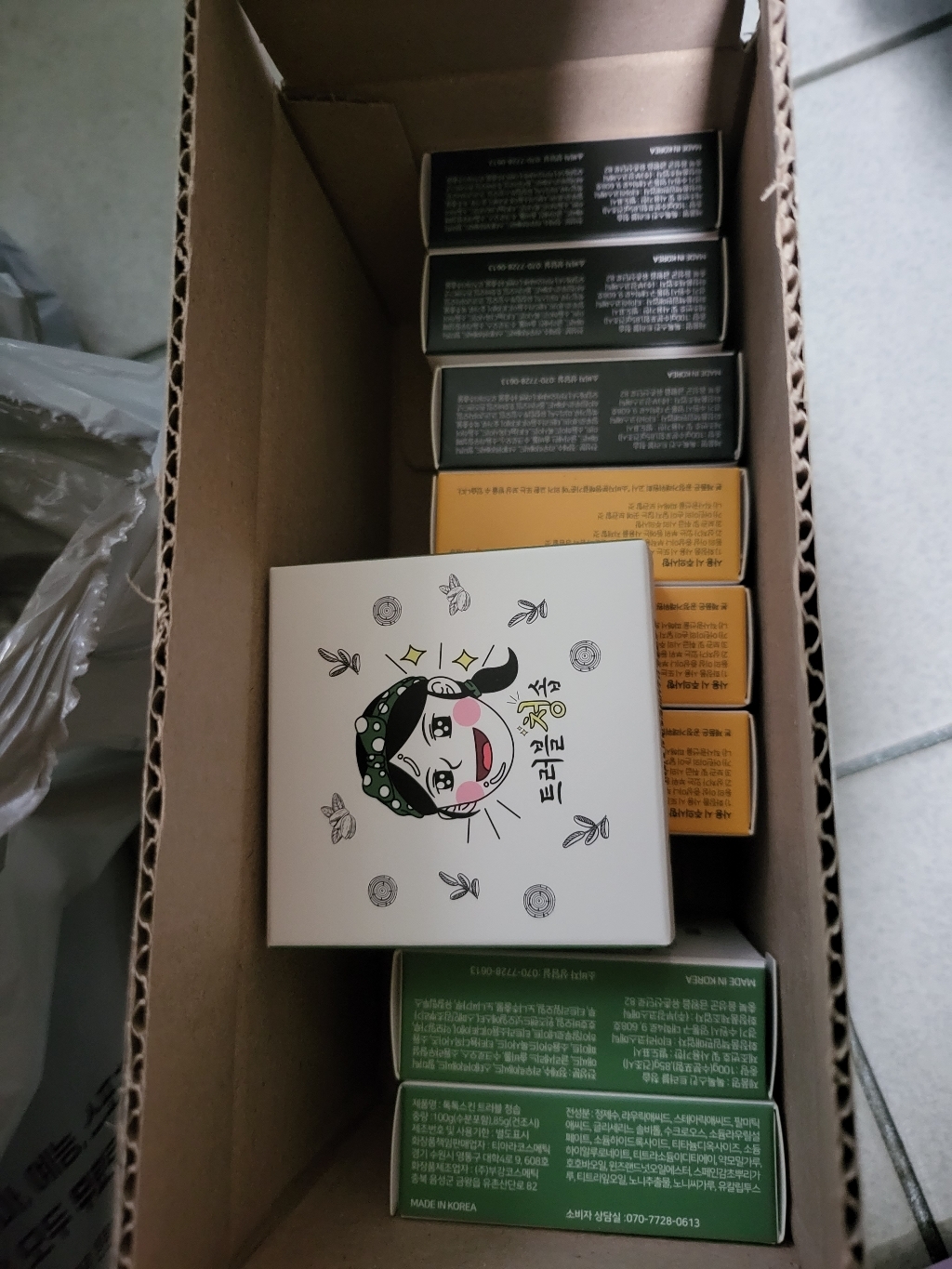 톡톡스킨 약산성 트러블케어 청솝 비누 100g 9개입 이미지 2