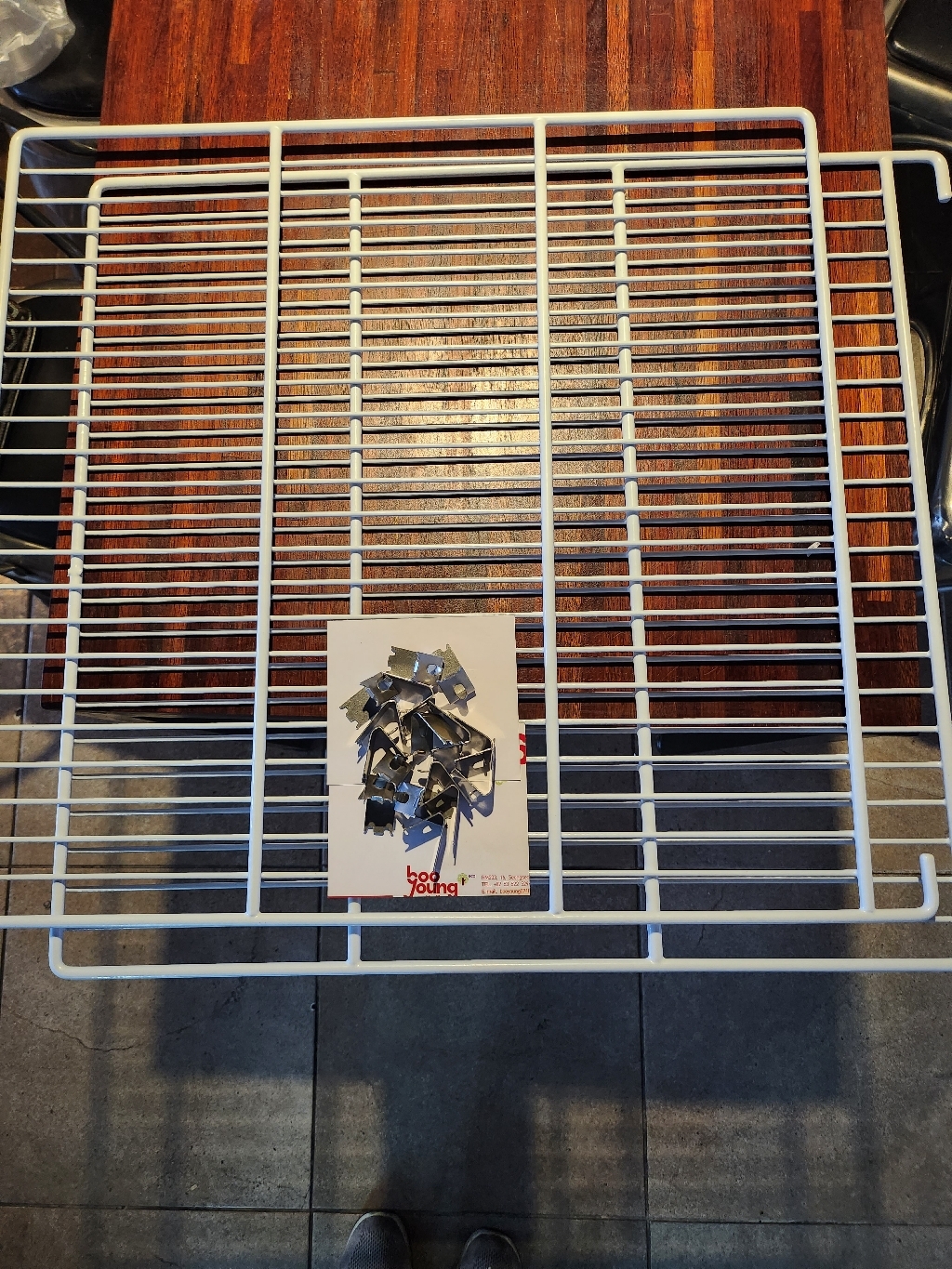 우성 업소용 냉장고 45박스 수평 선반(W575*H635*H595) 좌 우세트 고리포함 이미지 2