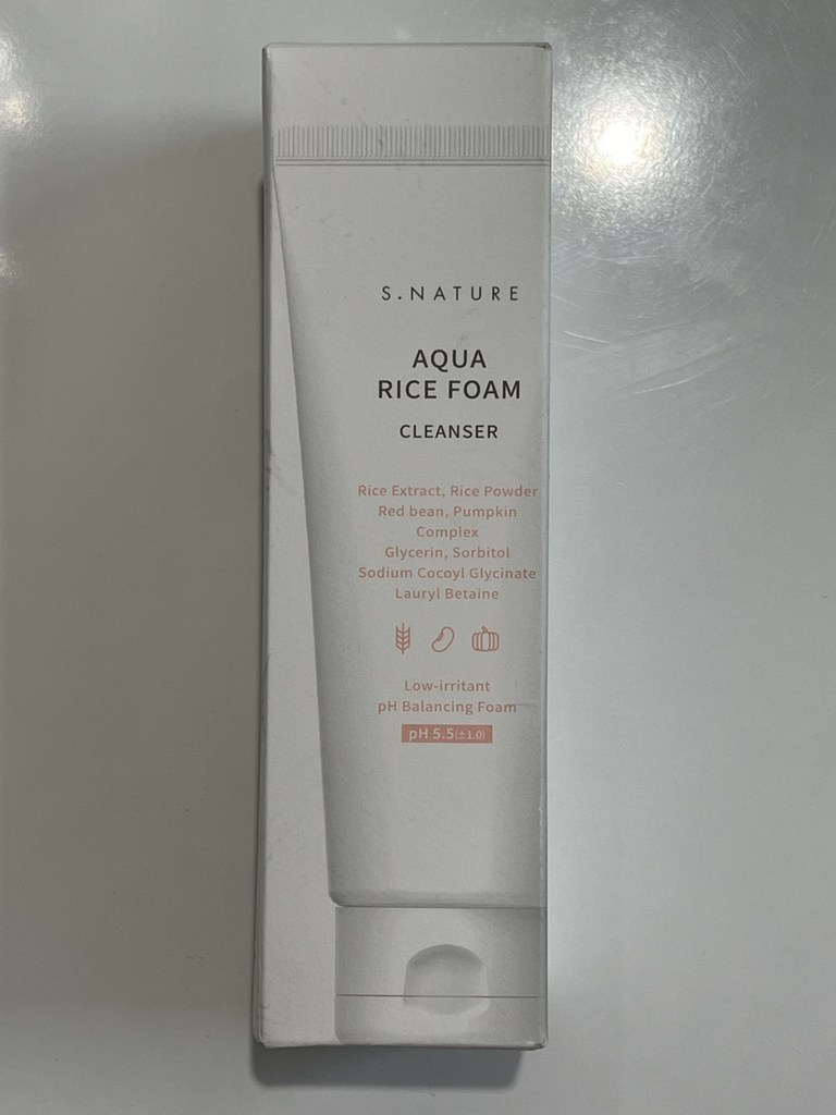 에스네이처 아쿠아 라이스 약산성 클렌징폼 이미지 4