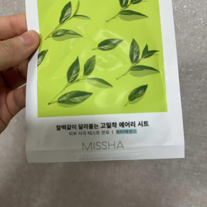 미샤 에어리 밀착 시트 마스크 그린티 이미지 3