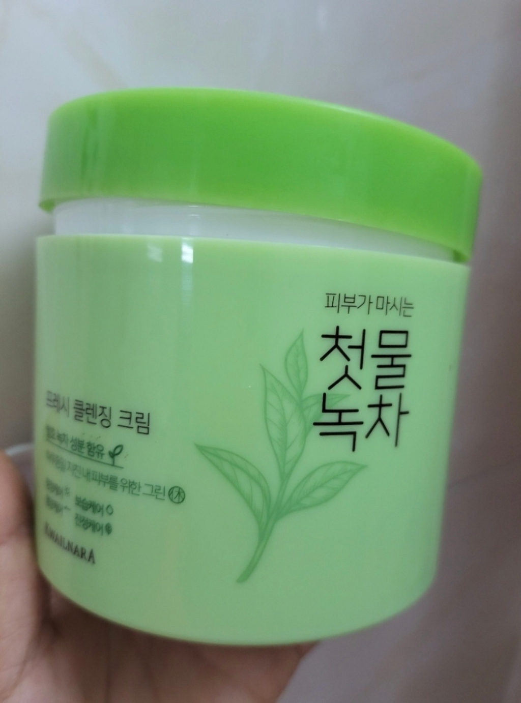 과일나라 첫물녹차 프레시 클렌징 크림 솔직 후기 | 피부 타입별 분석 - 상품 이미지 4