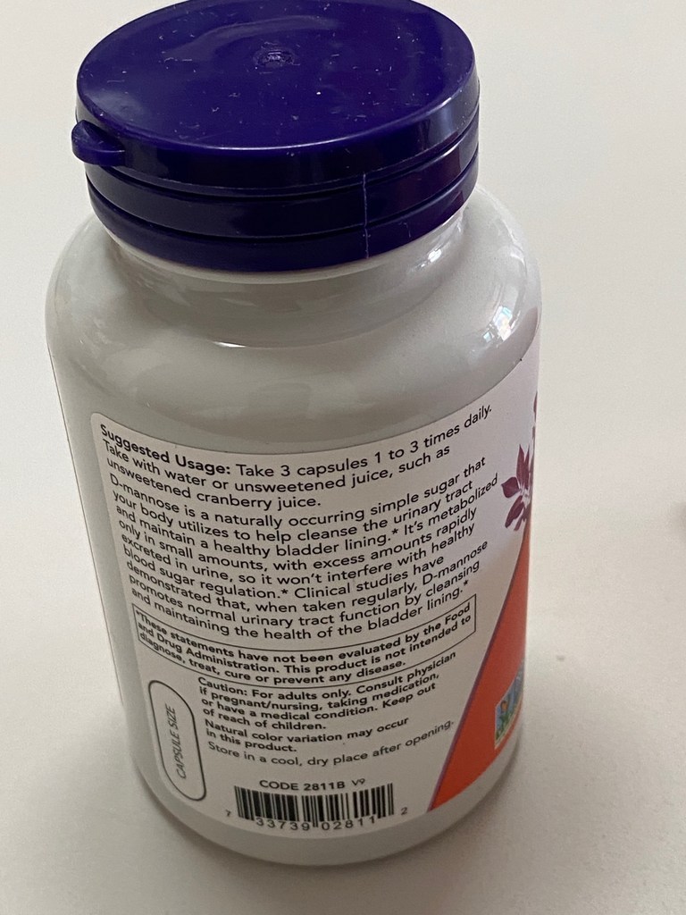 나우푸드 D-마노스 500mg 베지 캡슐 120정, 1개 실사용 후기 | 효과 있을까? - 상품 이미지 4