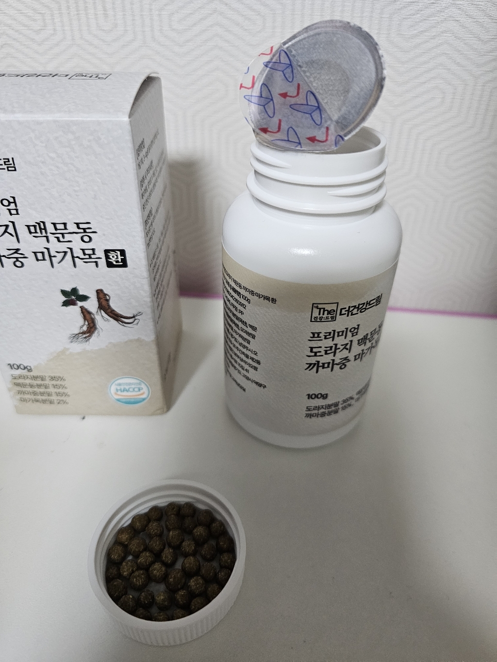 더건강드림 프리미엄 국내산 맥문동 도라지 까마중 마가목 환 100g, 3... 솔직 후기 | 실사용자 리뷰 분석 - 상품 이미지 1