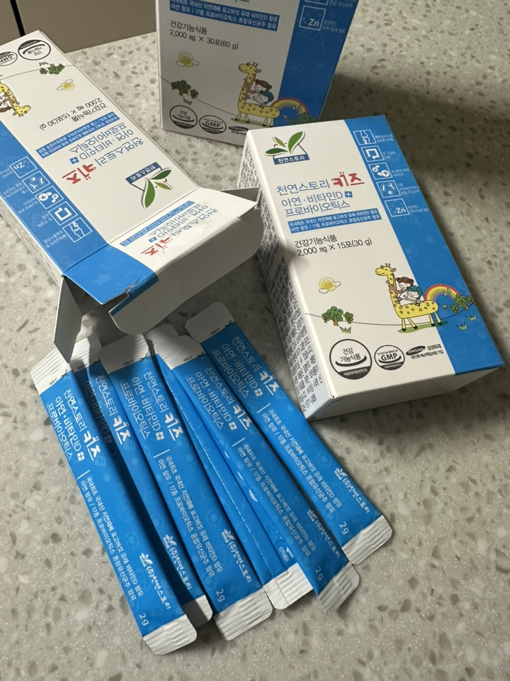 천연스토리 키즈 아연 비타민D 프로바이오틱스 30p 이미지 4