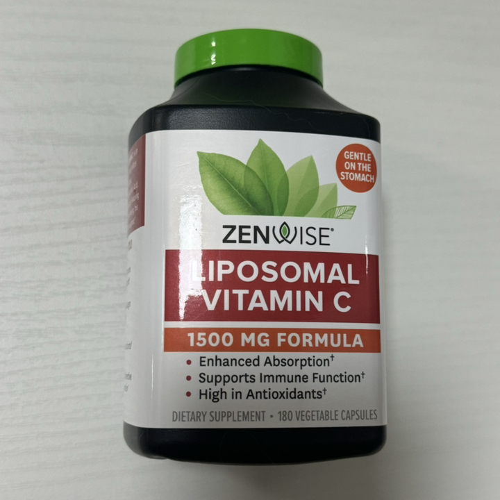 젠와이즈 리포소멀 비타민 C 1500mg 베지테리안 캡슐 180정, 1개 맛있게 먹은 솔직 후기 - 상품 이미지 4