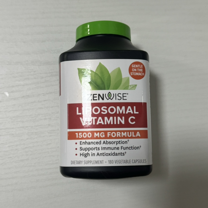 젠와이즈 리포소멀 비타민 C 1500mg 베지테리안 캡슐 180정, 1개 맛있게 먹은 솔직 후기 - 상품 이미지 4