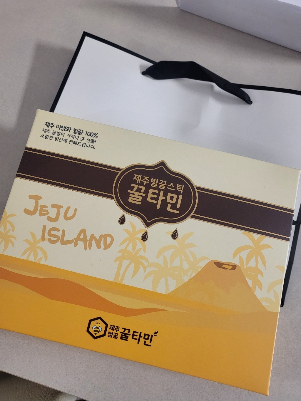 제주양봉 1등급 제주 한라산벌꿀 꿀스틱 8호 12g x 20p + 쇼핑백 솔직 후기 | 실사용자 리뷰 분석 - 상품 이미지 2
